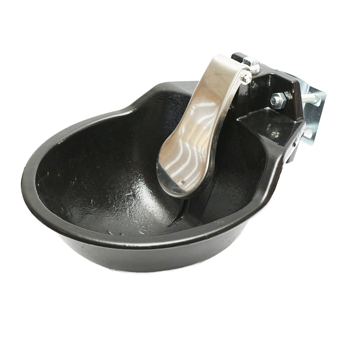Cast iron waterer with stainless steel flap and accessories, 2 L. Breckner Germany
